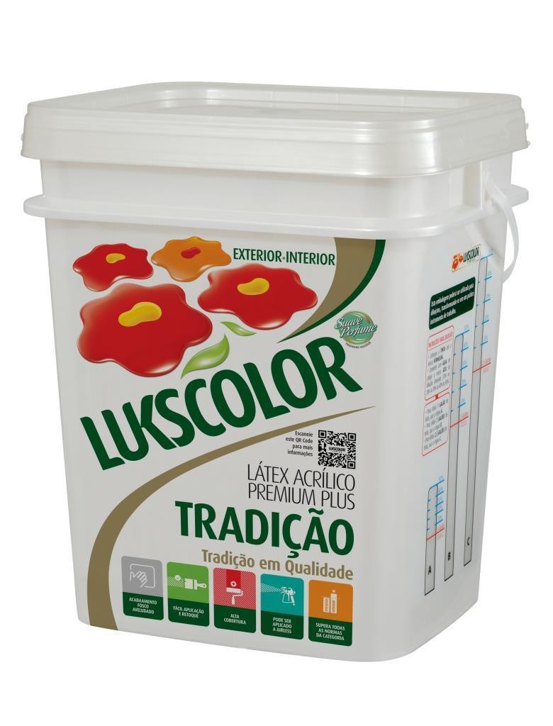 TRADICAO LATEX ACRILICO PREMIUM PLUS AZUL CEU LUKSCOLOR - 18 LT