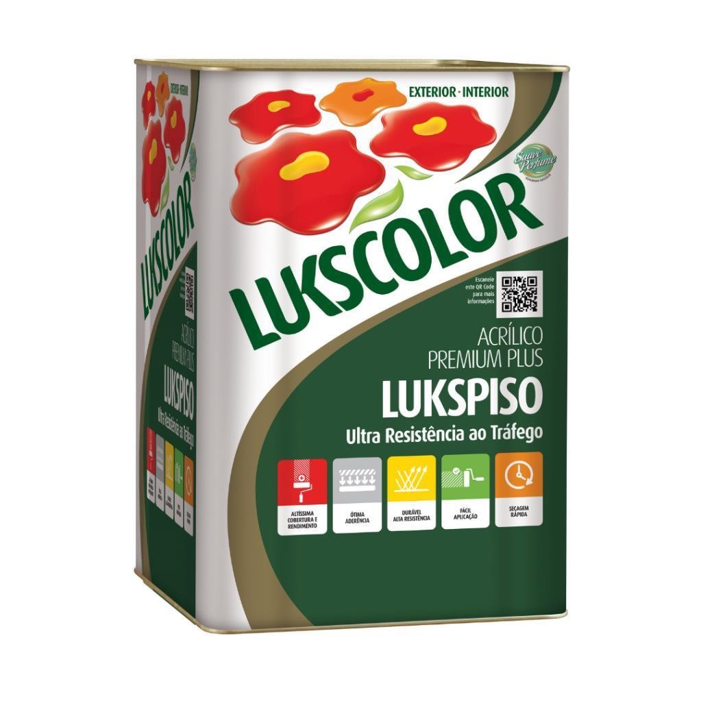 LUKSPISO ACRILICO BRANCO LUKSCOLOR - 18 LT