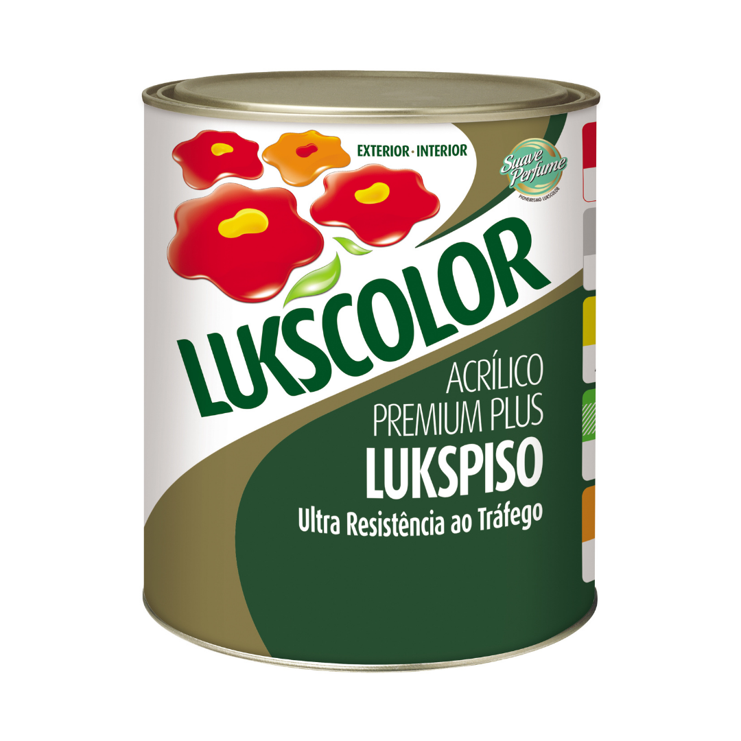 LUKSPISO ACRILICO PRETO LUKSCOLOR - 3,6 GL