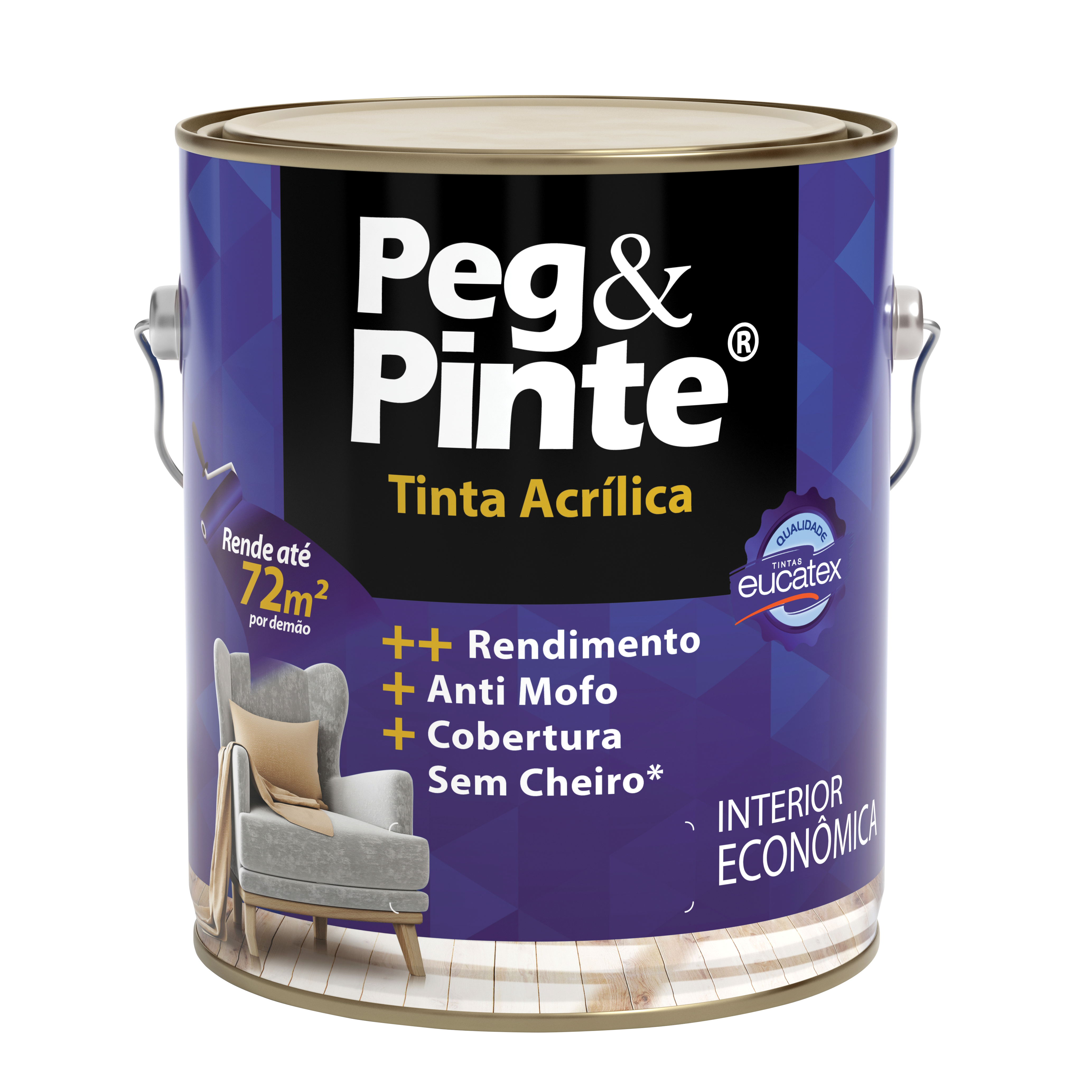 PEG&PINTE ACRIL BRANCO NEVE - 3.6L