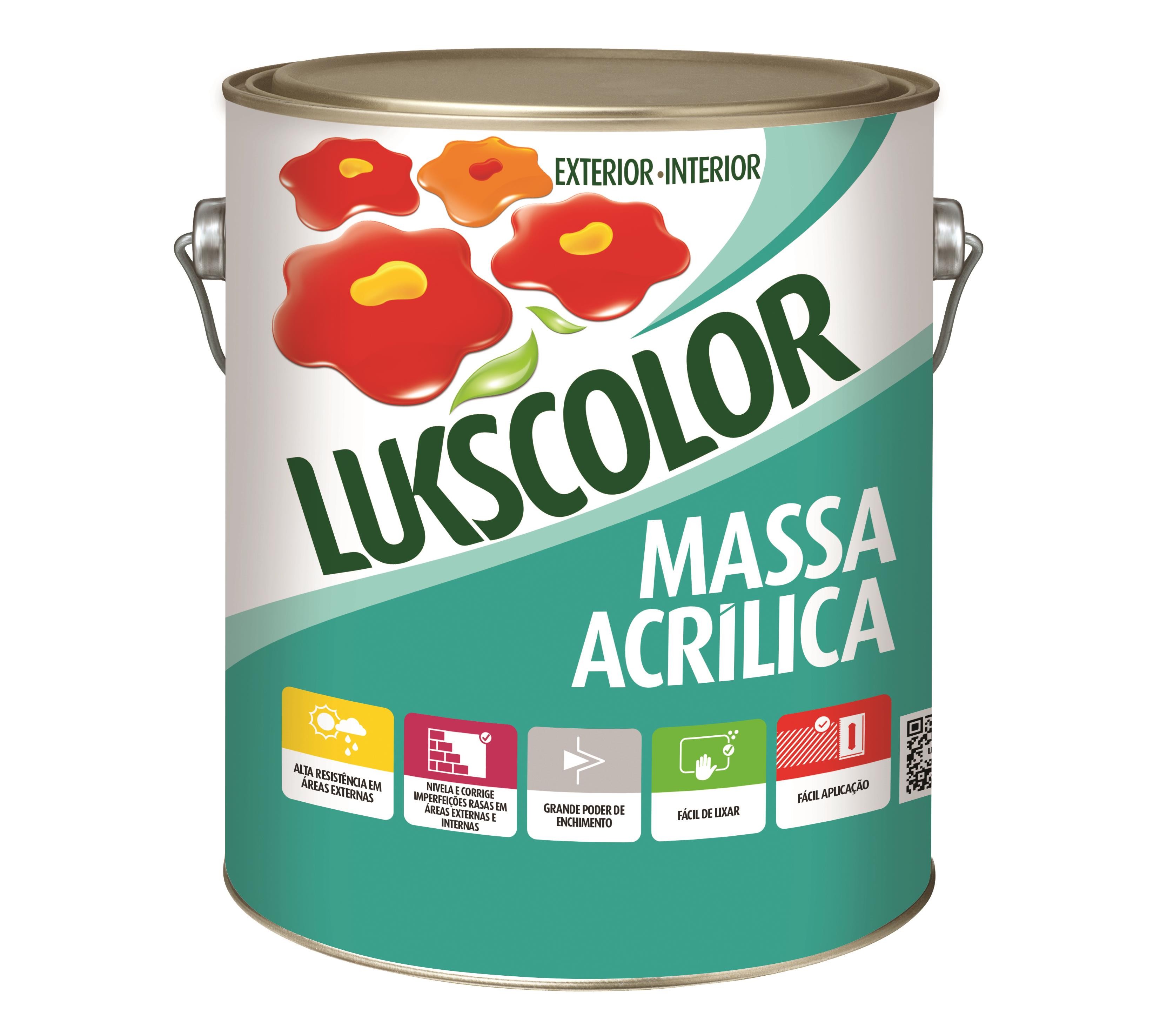 MASSA ACRILICA LUKSCOLOR - 3,6 GL