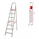 ESCADA DE ALUMINIO DOMESTICA  07 DEGRAUS - UNT