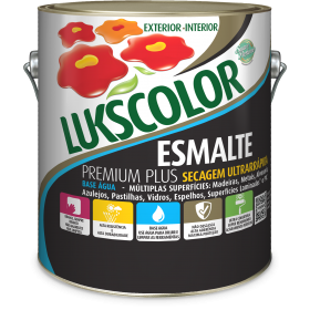 ESMALTE SINTETICO FOSCO BRANCO LUKSCOLOR - 3,6 GL