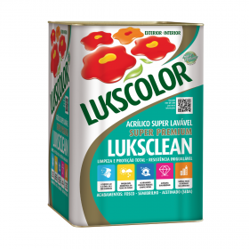 LUKSCLEAN ACRILICO SUPER LAVAVEL FOSCO BRANCO LUKSCOLOR - 18 LT