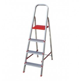 ESCADA DE ALUMINIO 04 DEGRAUS - UNT