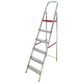ESCADA DE ALUMINIO 06 DEGRAUS - UNT