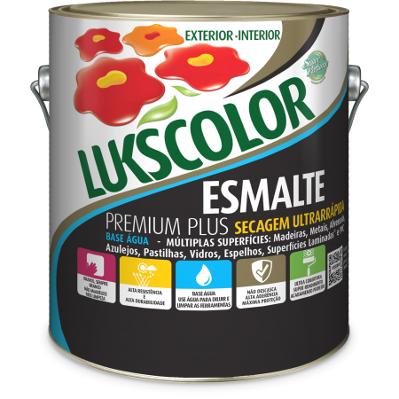 ESMALTE SINTETICO FOSCO BRANCO LUKSCOLOR - 3,6 GL